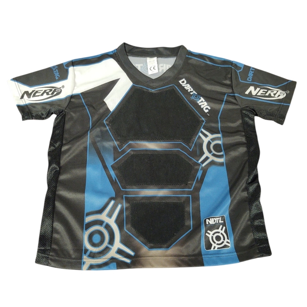 EUC Nerf Dart Tag Black and Blue Jersey Size S